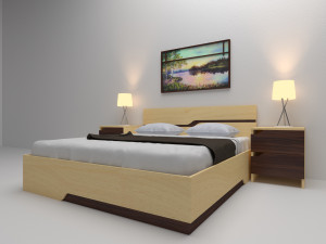 bed wave line Modelo 3D