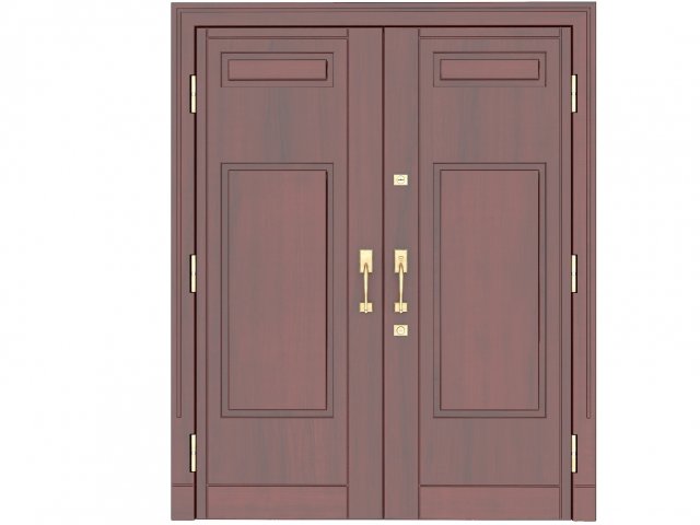 entrance door 3D Model .c4d .max .obj .3ds .fbx .stl .blend 