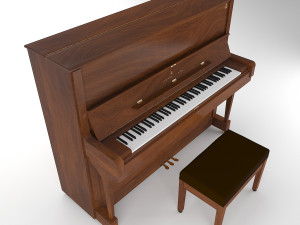 piano steinway and sons v-125 Modelo 3D