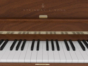 piano steinway and sons v-125 3D Model