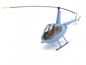 helicopter robinson r44 3D Модель