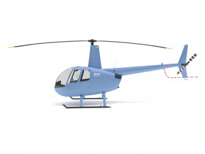 helicopter robinson r44 3D Модель