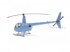helicopter robinson r44 3D Модель