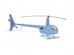 helicopter robinson r44 3D Model