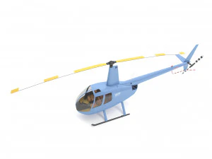 helicopter robinson r44 3D Model