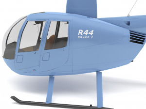 helicopter robinson r44 3D Модель