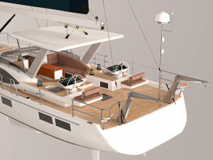 Sailing Yacht Hylas H57 3D Model
