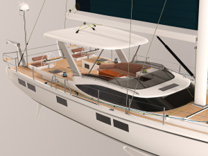Sailing Yacht Hylas H57 Model 3D