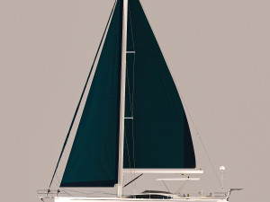 Sailing Yacht Hylas H57 Model 3D