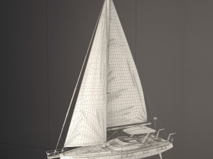 Sailing Yacht Hylas H57 Model 3D