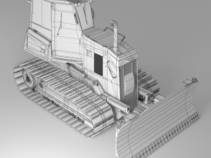 Bulldozer Caterpillar LGP D4 3D Модель