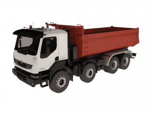 Dump Truck Kerax 8x4 450 DXi 3Dモデル