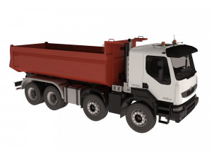 Dump Truck Kerax 8x4 450 DXi 3D Модель