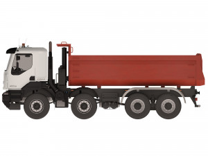 Dump Truck Kerax 8x4 450 DXi 3D Модель