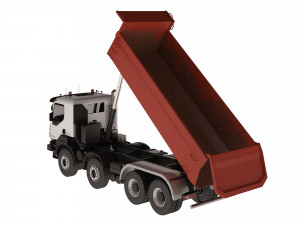 Dump Truck Kerax 8x4 450 DXi 3D Модель