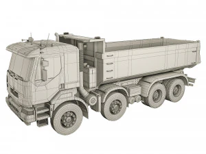 ダンプ トラック ケラックス 8x4 450 DXi 3Dモデル