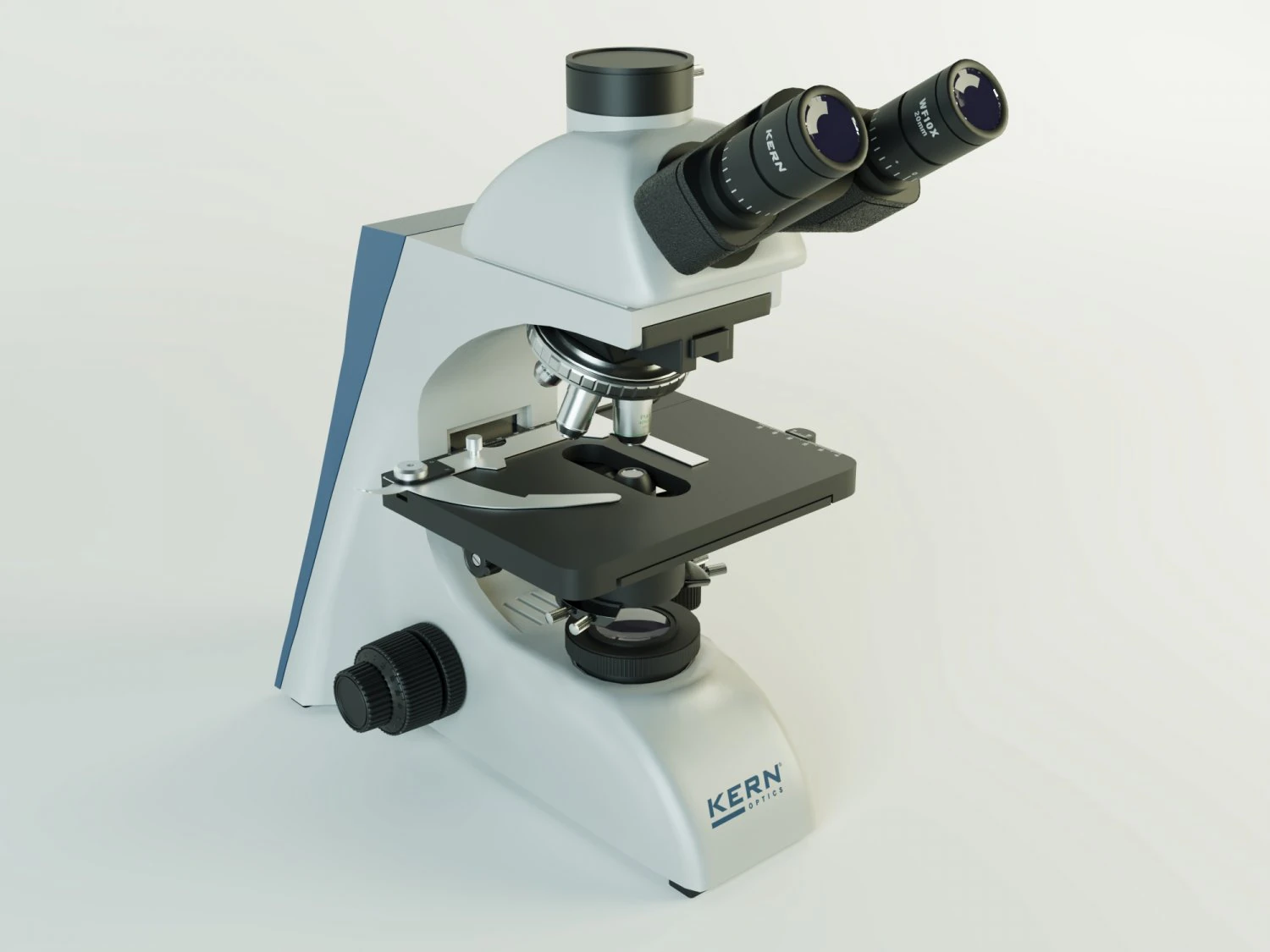 Phase Contrast Microscope KERN OBN 159 3D Model .c4d .max .obj .3ds .fbx .stl .blend