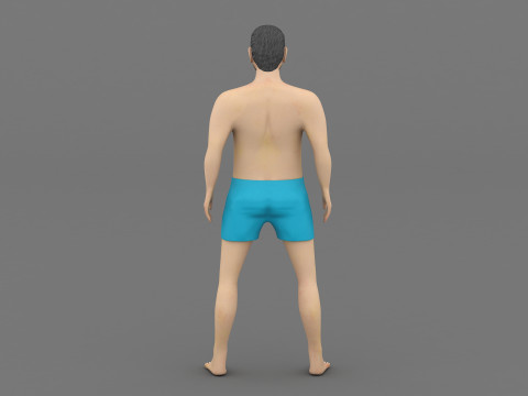 Man in shorts 3D Модель