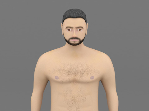 Man in shorts 3D Модель