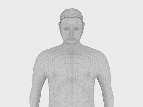 Man in shorts 3D Модель