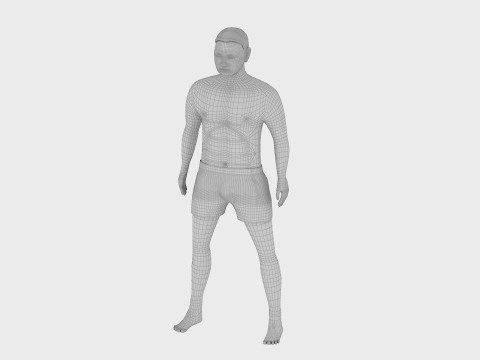 Man in shorts 3D Модель
