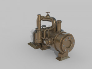 Steampunk Boiler 3D Model