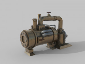 Steampunk Boiler 3D Model