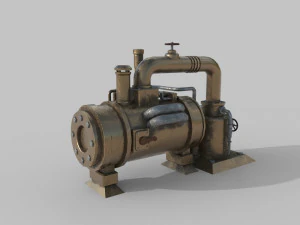 Steampunk Boiler 3D Model