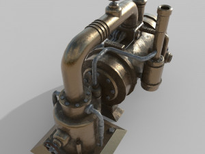 Steampunk Boiler 3D Model