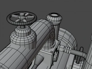 Steampunk Boiler 3D Model