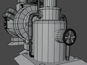Steampunk Boiler 3D Model