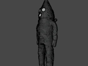 Vecchia muta da sub Modello 3D