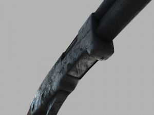 Sawed Off Shotgun Low Poly Modelo 3D