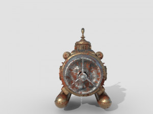 Steampunk Submarine Modèle 3D