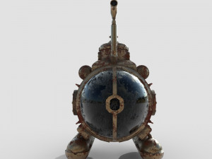 Steampunk Submarine Modèle 3D