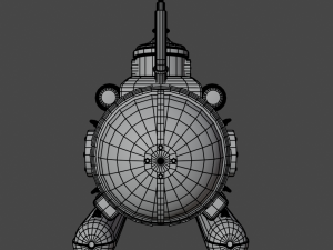 Steampunk Submarine Modèle 3D