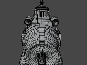 Steampunk Submarine Modèle 3D