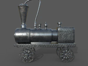 Old Toy Train 3D Model