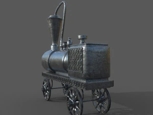 Old Toy Train 3D Model