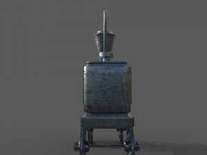 Old Toy Train 3D Model