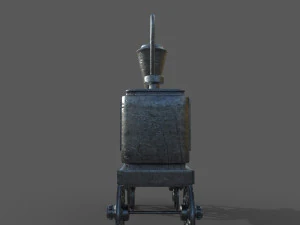 Old Toy Train 3D Model