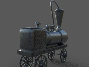 Old Toy Train 3D Model
