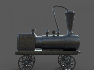 Old Toy Train 3D Model