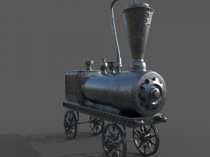 Old Toy Train 3D Model