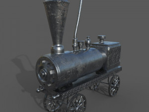 Old Toy Train 3D Model