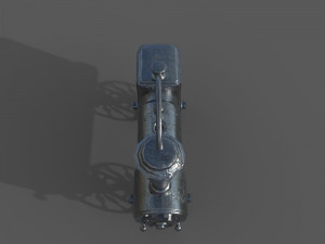 Old Toy Train 3D Model