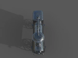 Old Toy Train 3D Model