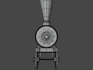 Old Toy Train 3D Model