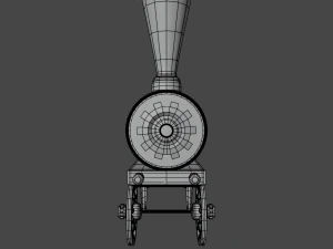 Old Toy Train 3D Model