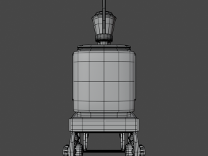 Old Toy Train 3D Model